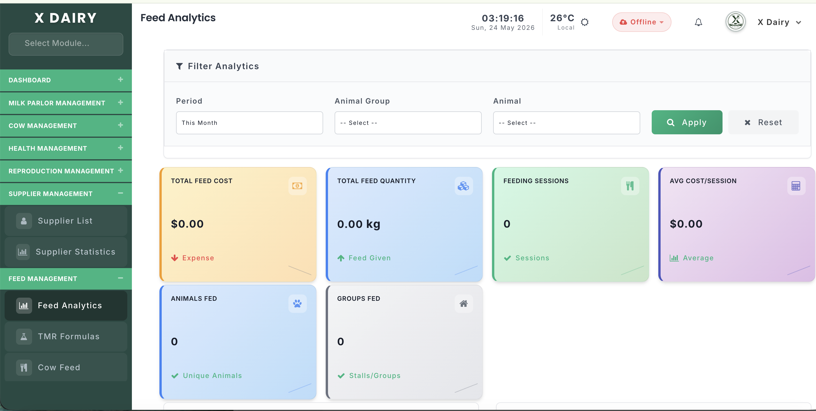 Feed Management Dashboard